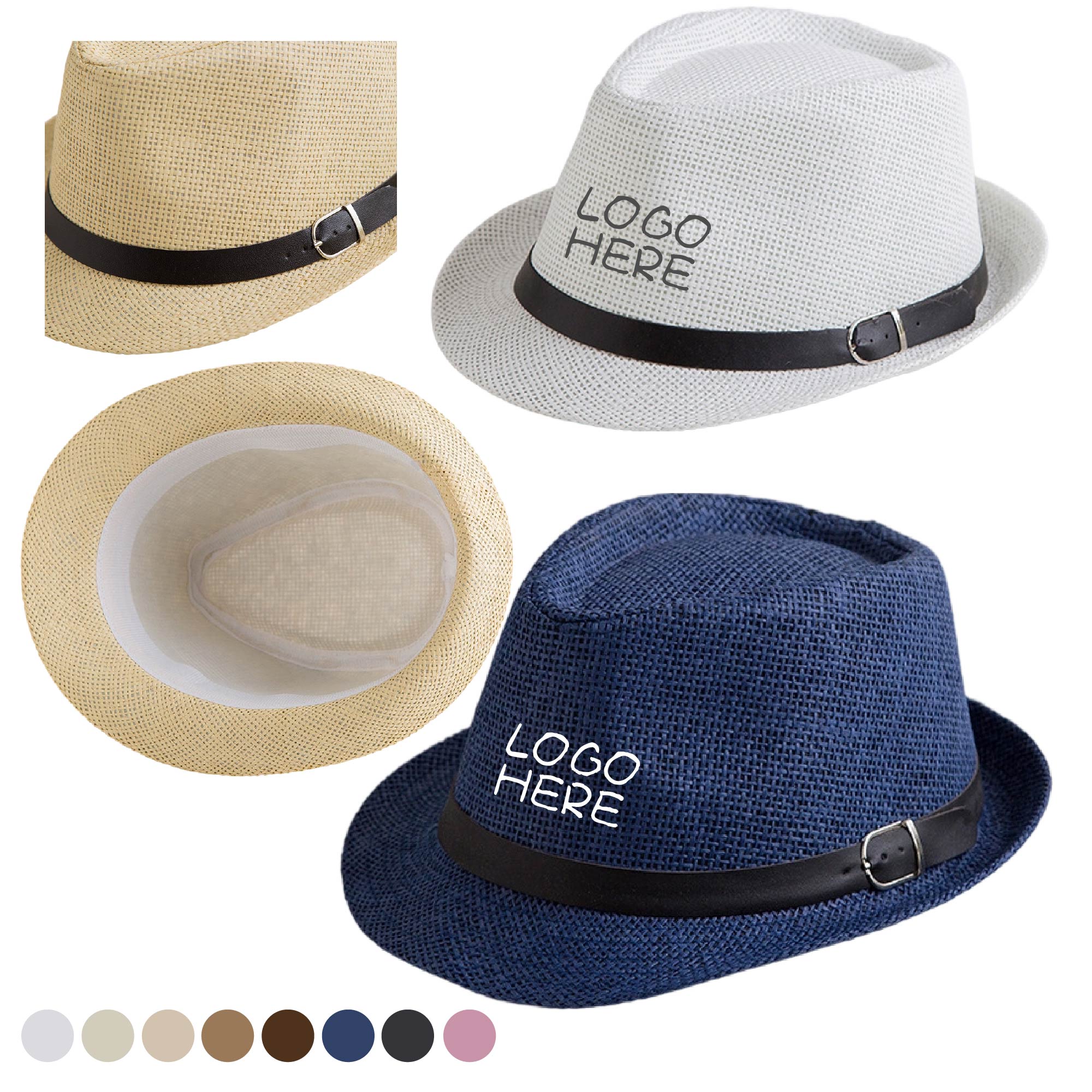 Nature Straw Fedora Hat 1