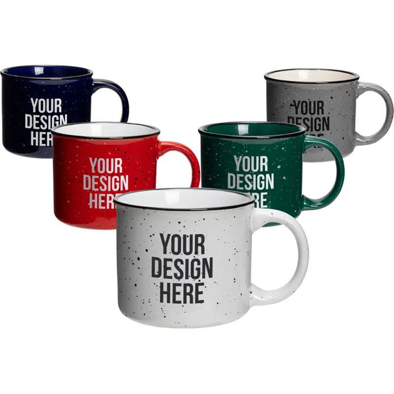 15Oz Speckled Classic Ceramic Campfire Coffee Mugs 3
