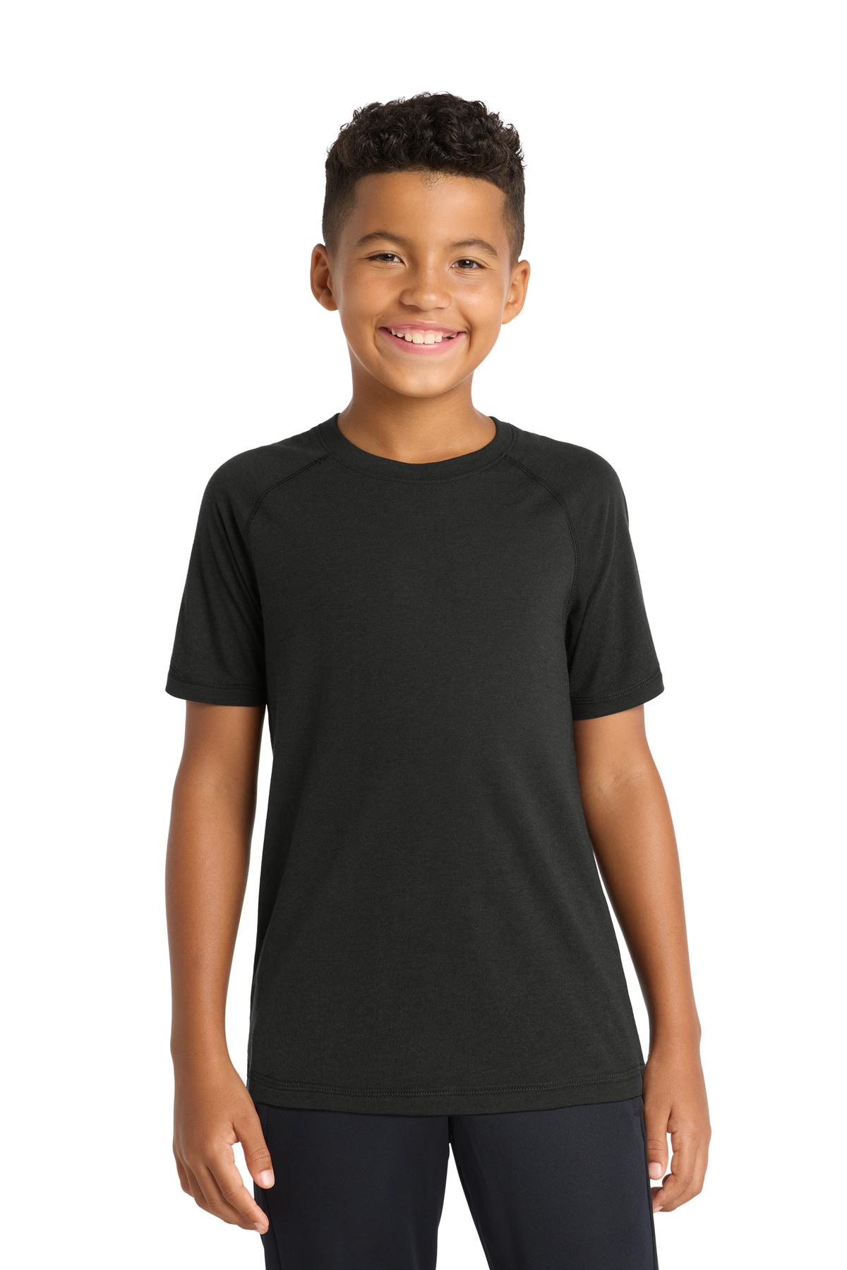 Sport-Tek Youth PosiCharge Tri-Blend Wicking Raglan Tee. YST400 32