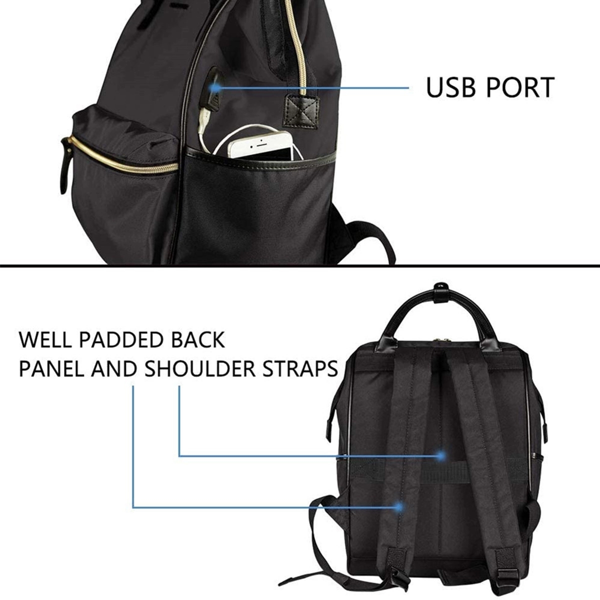15.6 Inch Water Repellent Laptop Backpack 6