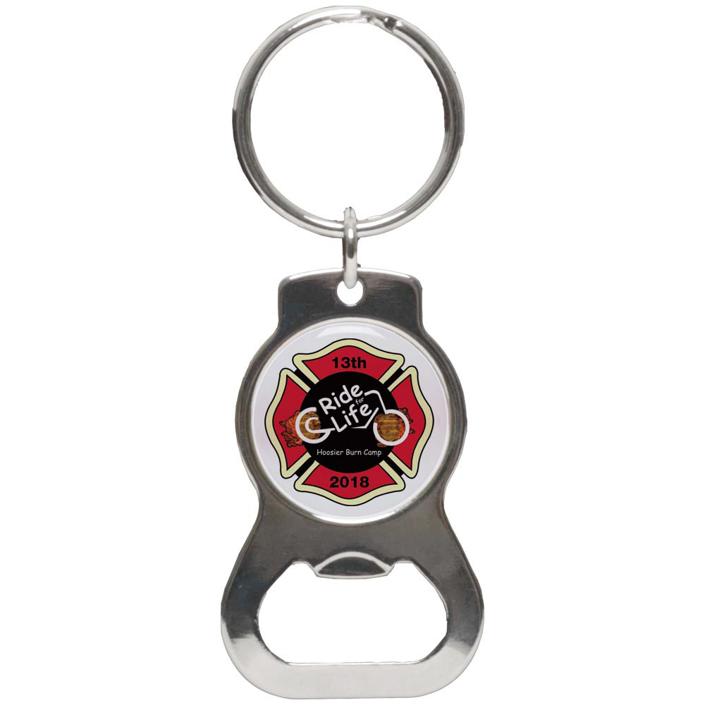 Round Key Chain Bottle Opener
