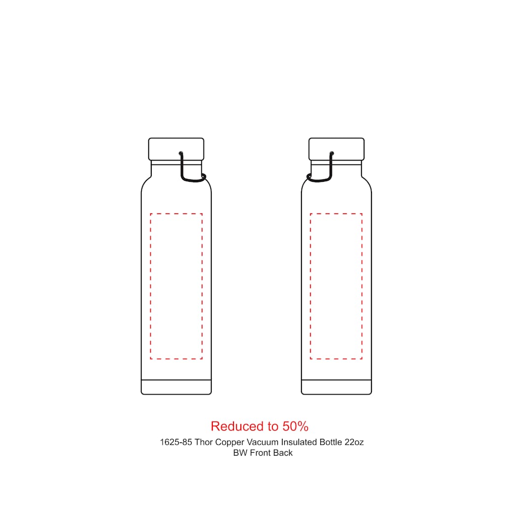Thor Copper Vacuum Insulated Bottle 22oz 358