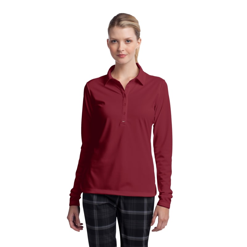 Nike Ladies Long Sleeve Dri-FIT Stretch Tech Polo. 14