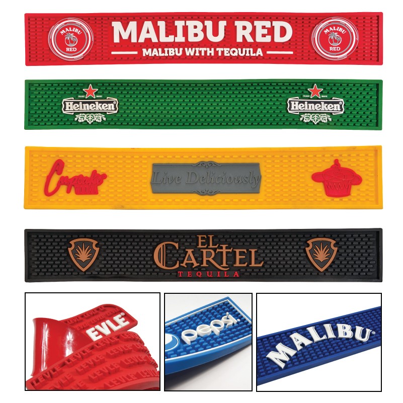 Custom PVC Bar Mat (20" x 4") 3