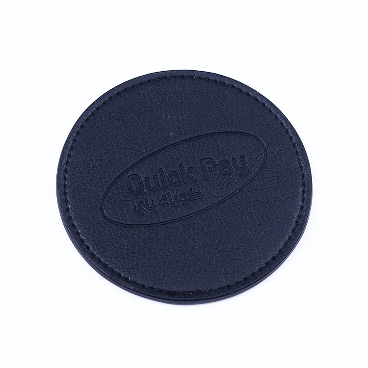 Round PU Leather Coasters 2