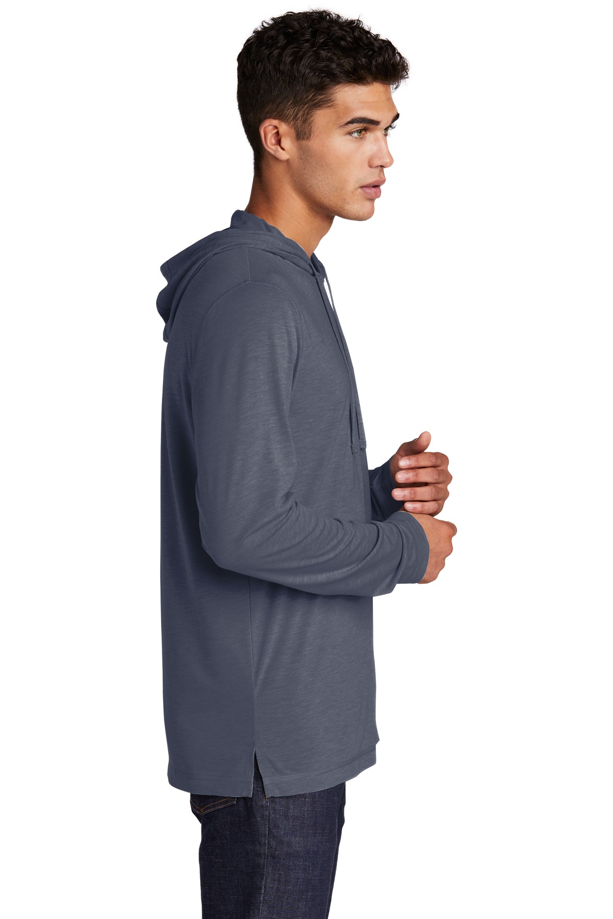 Sport-Tek PosiCharge Tri-Blend Wicking Long Sleeve Hoodie ST406, custom hoodie or sweatshirt with logo imprint 8