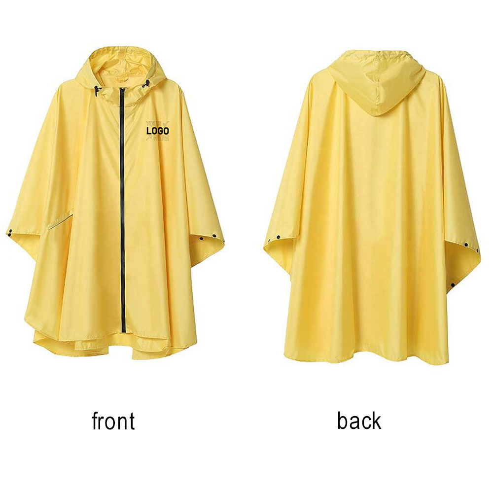 Rain Poncho Jacket Coat Hooded 4