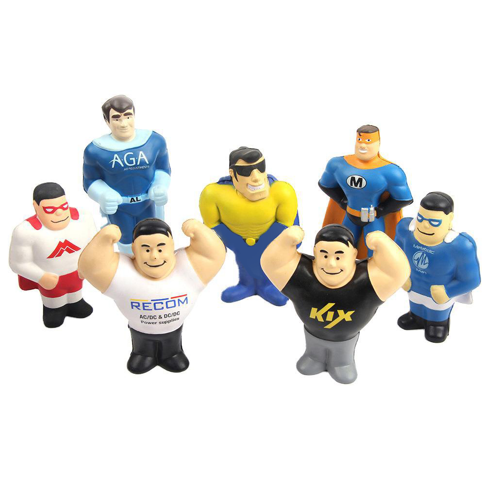 Custom Super Hero Squeeze Toy Stress Reliever 9