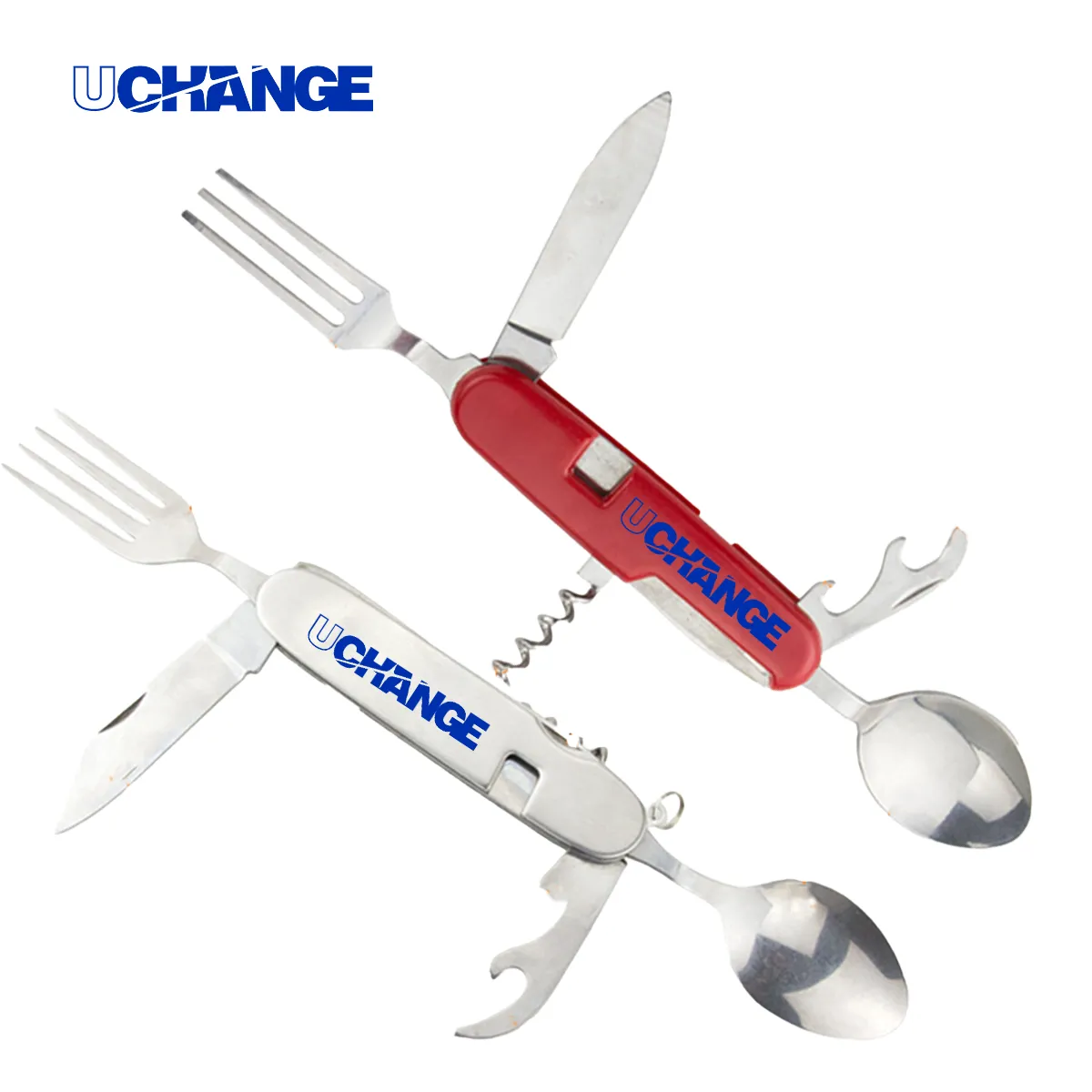 6 in 1 Stainless Camping Utensil Multi Tool 4
