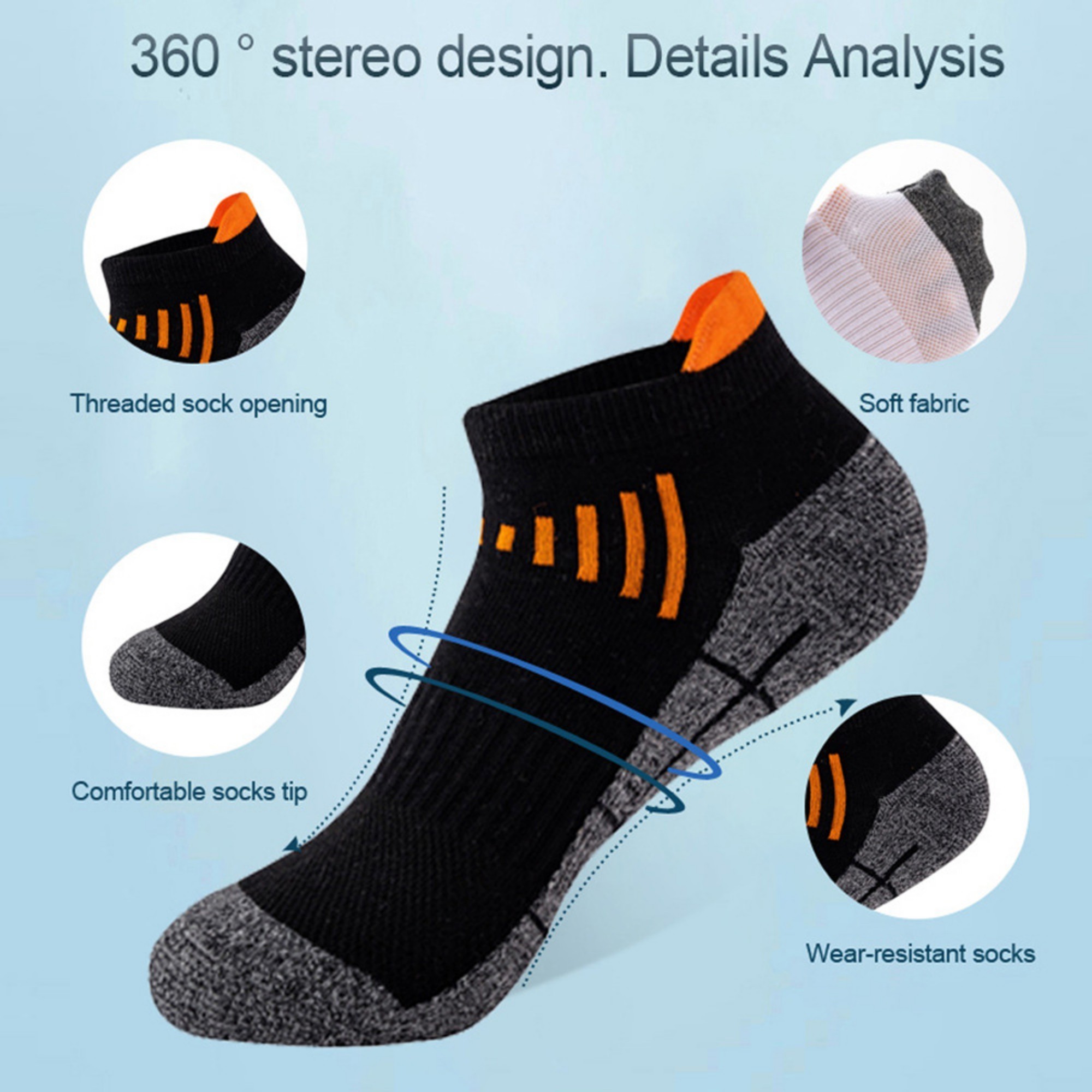 Women's Cotton Sports Socks 2