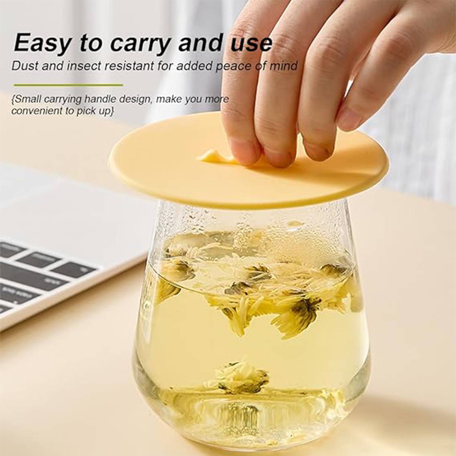 Silicone Lids Multicolored Flexible Mug Covers Hot Cup 5