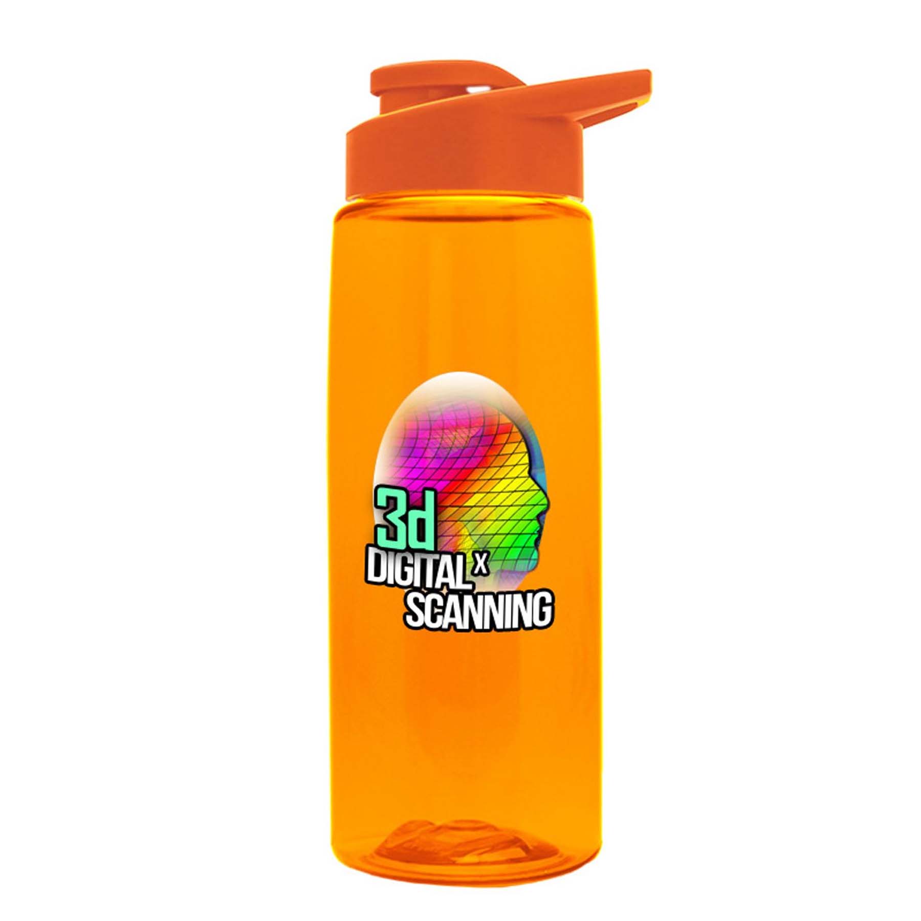 The Flair - 26 oz. Transparent Tritan Bottle with Drink thru and Digital Imprint 10