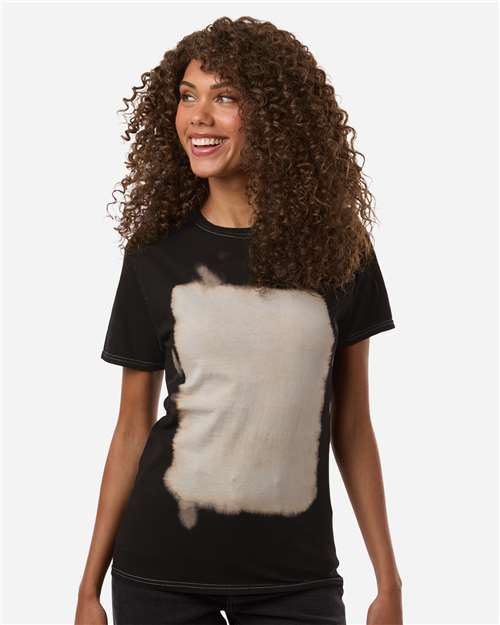 Unisex Bleach Out Dyed T-Shirt - 1385 40