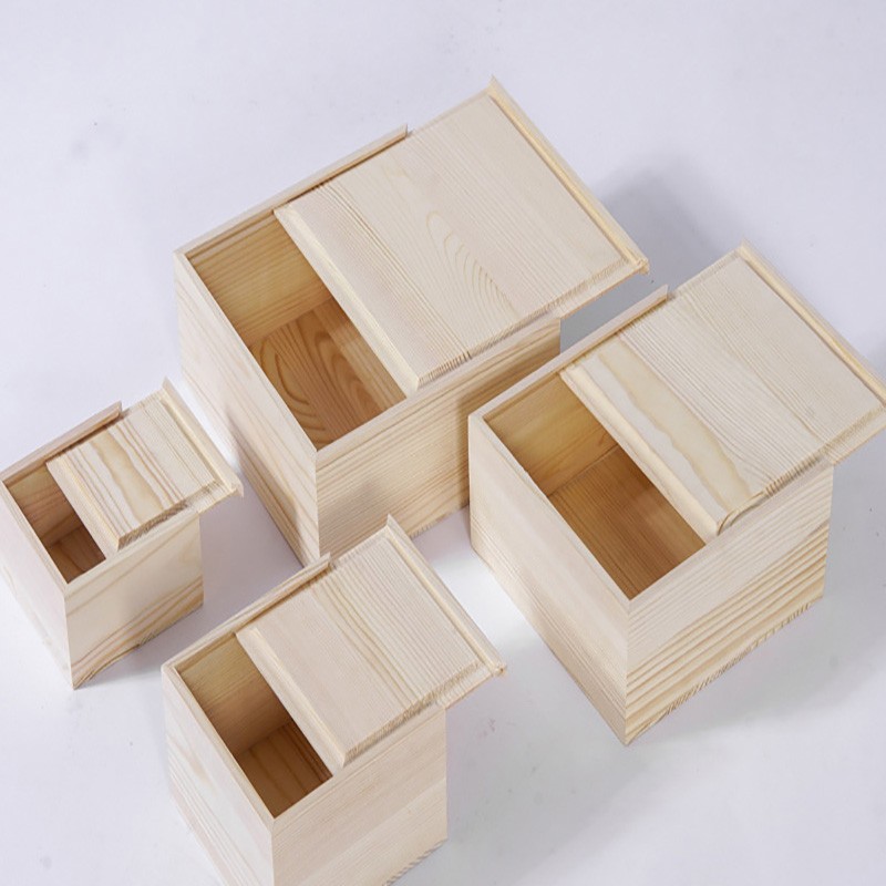Large Square Wooden Box 2