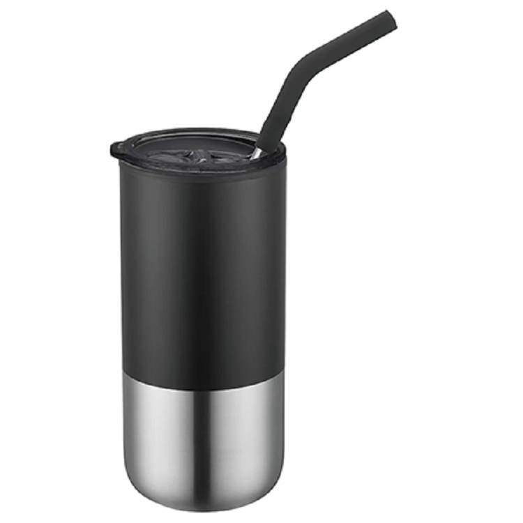 EcoSip 16oz Double-Wall Tumbler With Silicone Tipped Straw 3