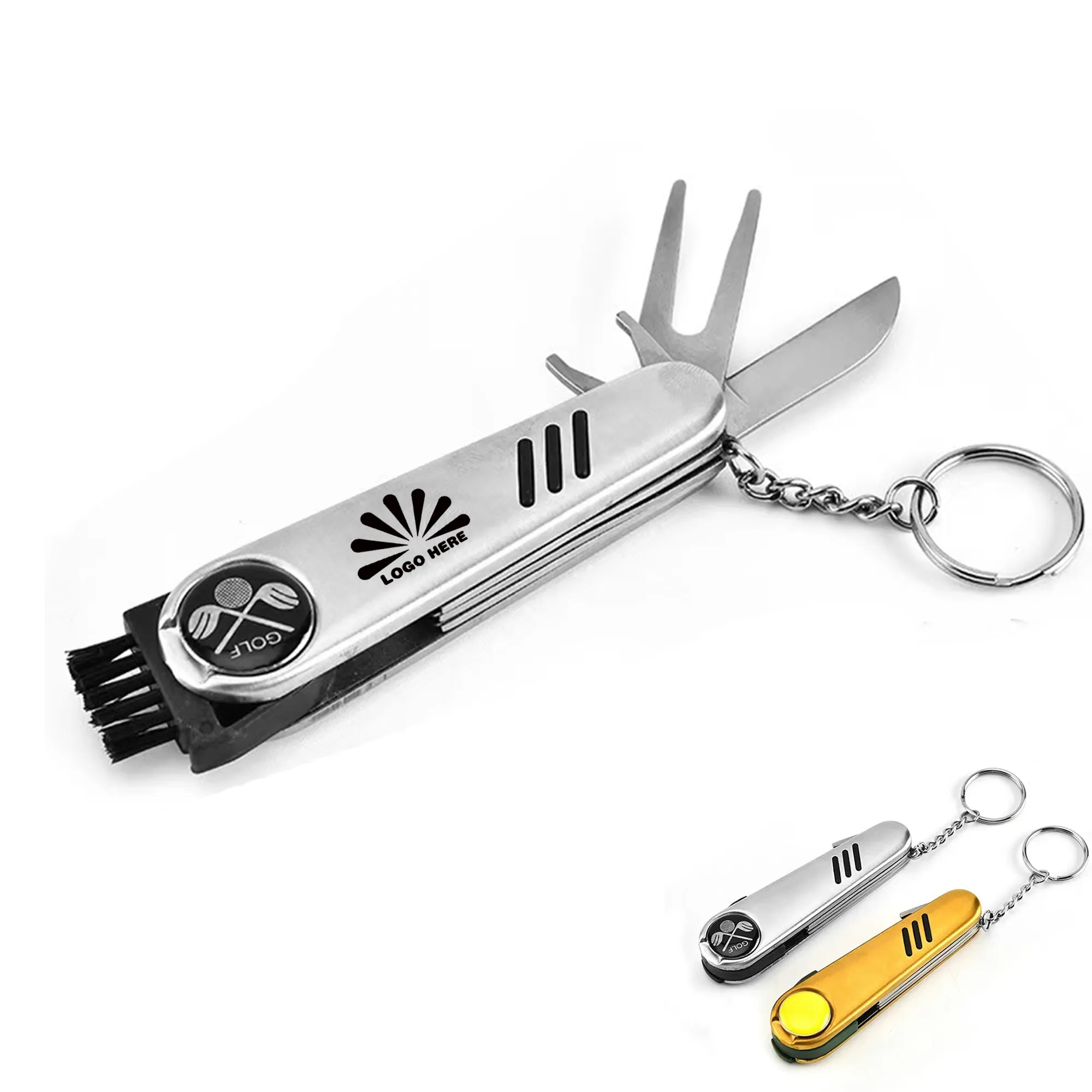 Golf Multifunctional Knife Keychain With Customizable Logo 1