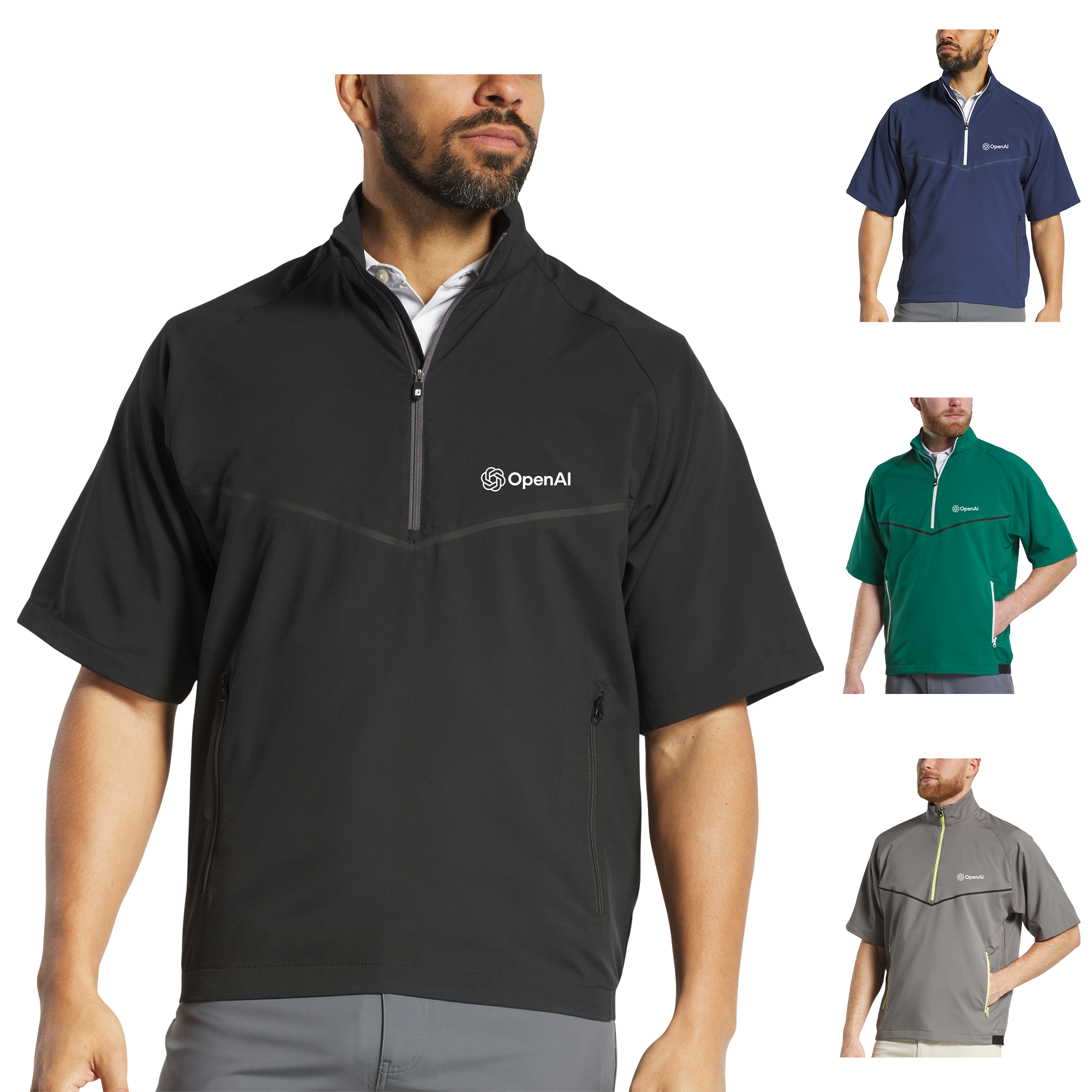 FootJoy Men's Short Sleeve Zephyr Windshirt 10