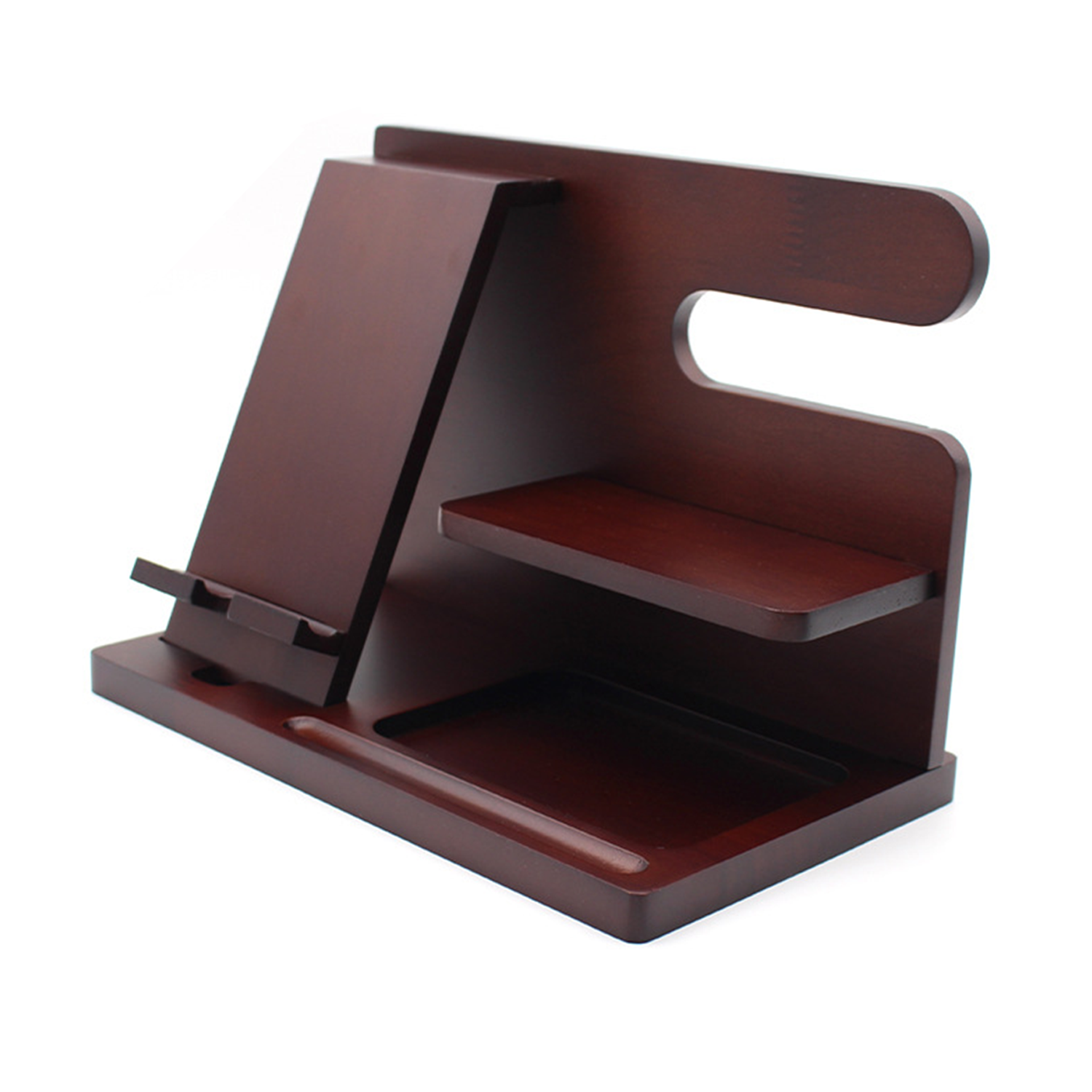 Bamboo Wood Multi-Functional Mobile Phone Holder 3