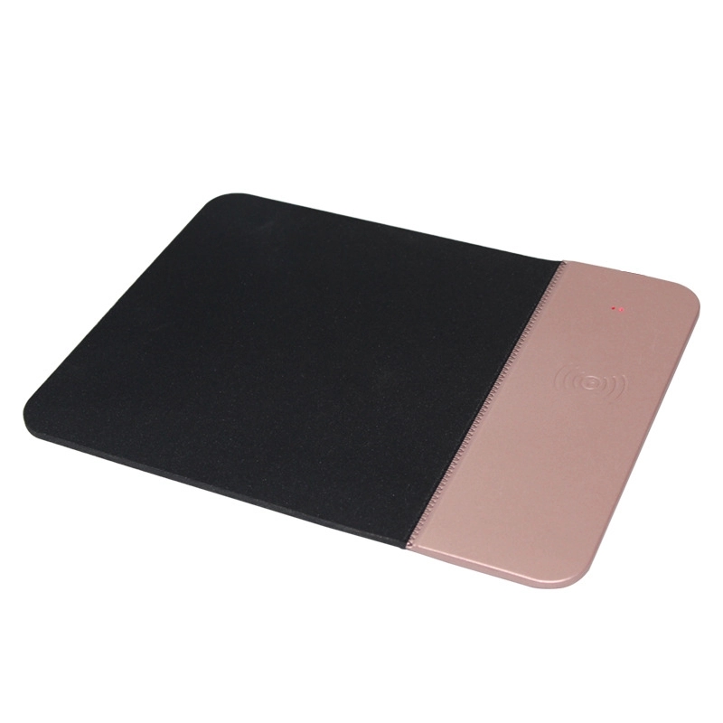 5W PU Leather Qi Wireless Charging Mouse Pad 5