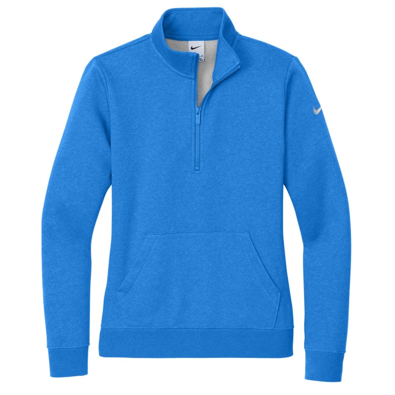 Nike Ladies Club Fleece Sleeve Swoosh 1/2-Zip 11