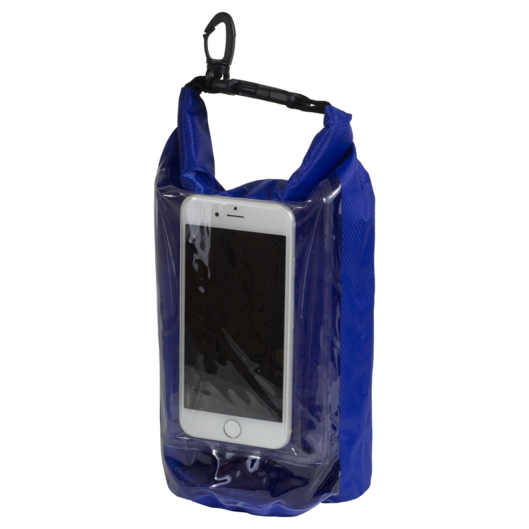 7" W x 11" H "The Navagio" 2.5 Liter Water Resistant Dry Bag With Clear Pocket Window 31