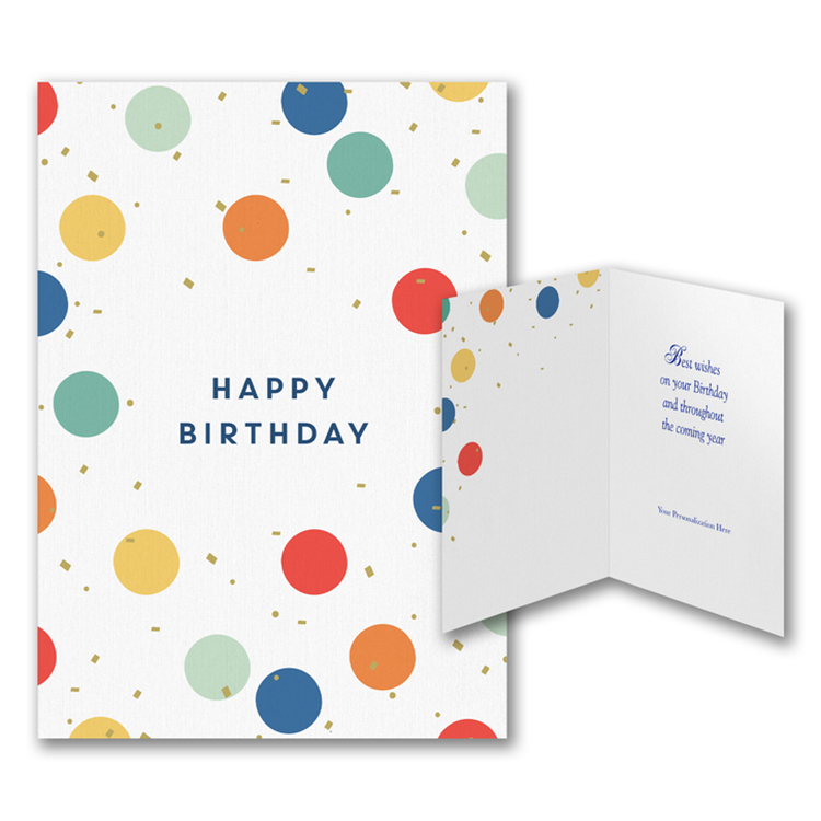 Colorful Festivities Birthday Card 1
