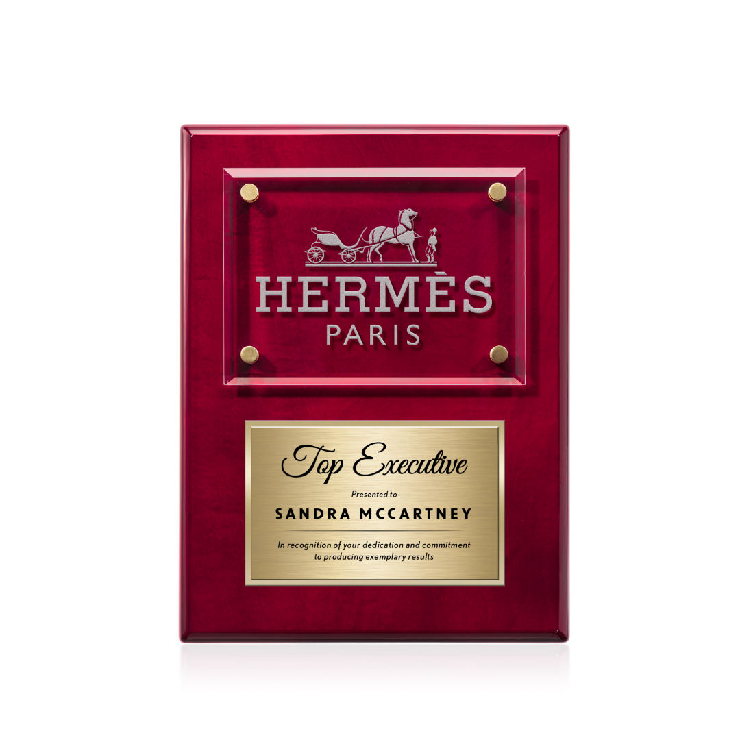 Gossamer Plaque - Rosewood/Gold 6