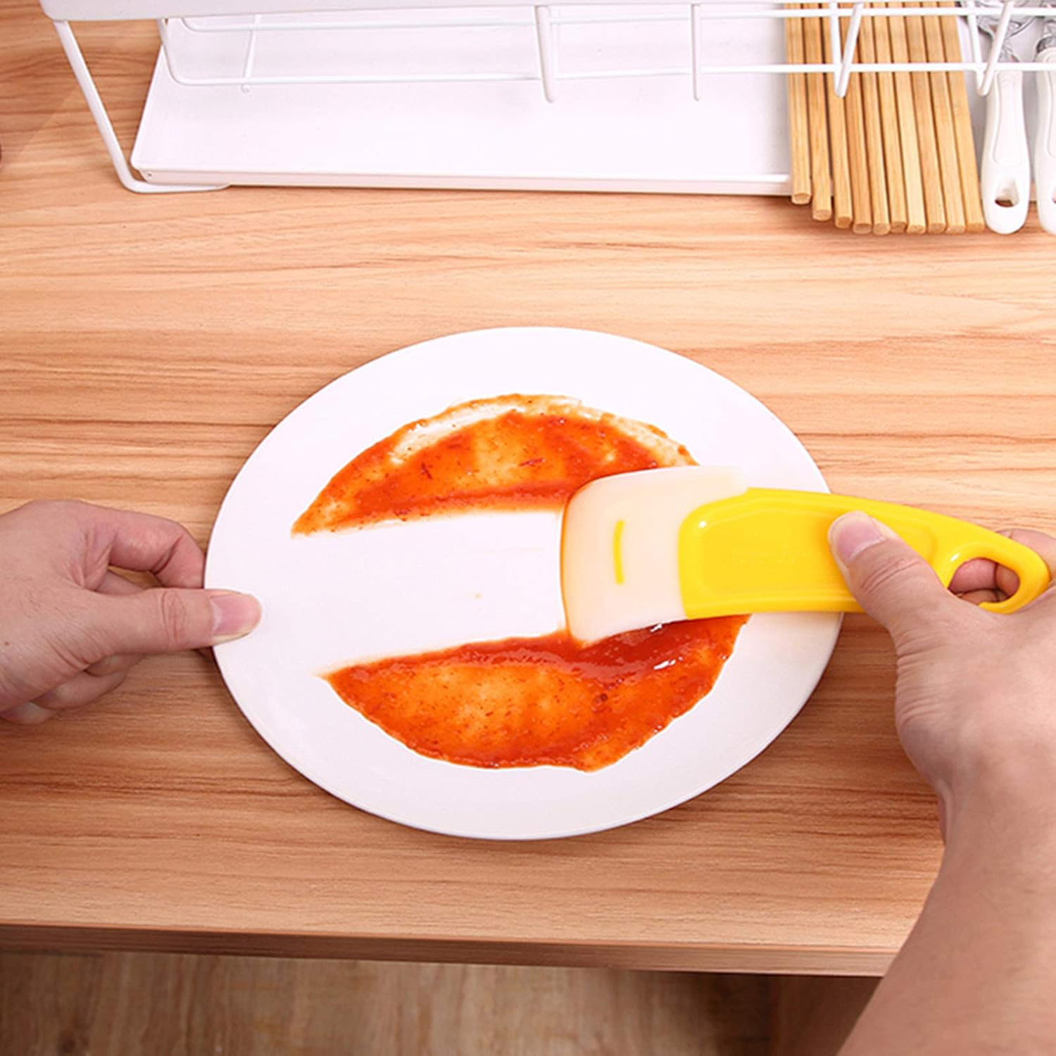 Silicone Spatula for Cleaning Dishes Pots Pans 3