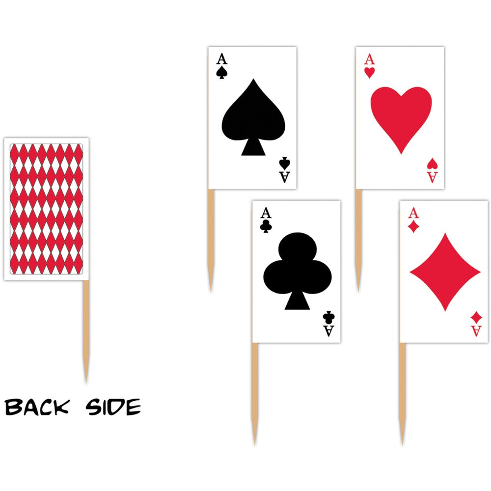 Playing Card Picks - 2.5" 50 Pk 3