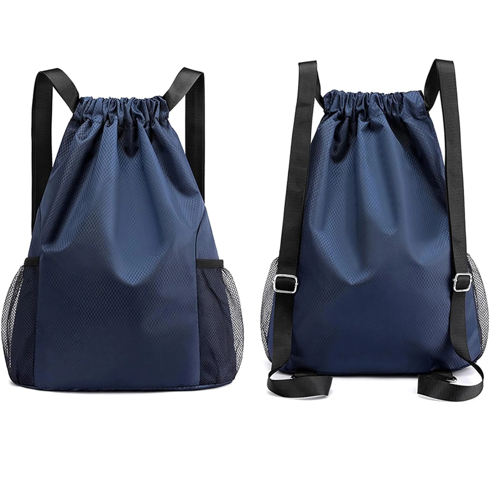 Waterproof Draw String Back Sack with Side Pockets