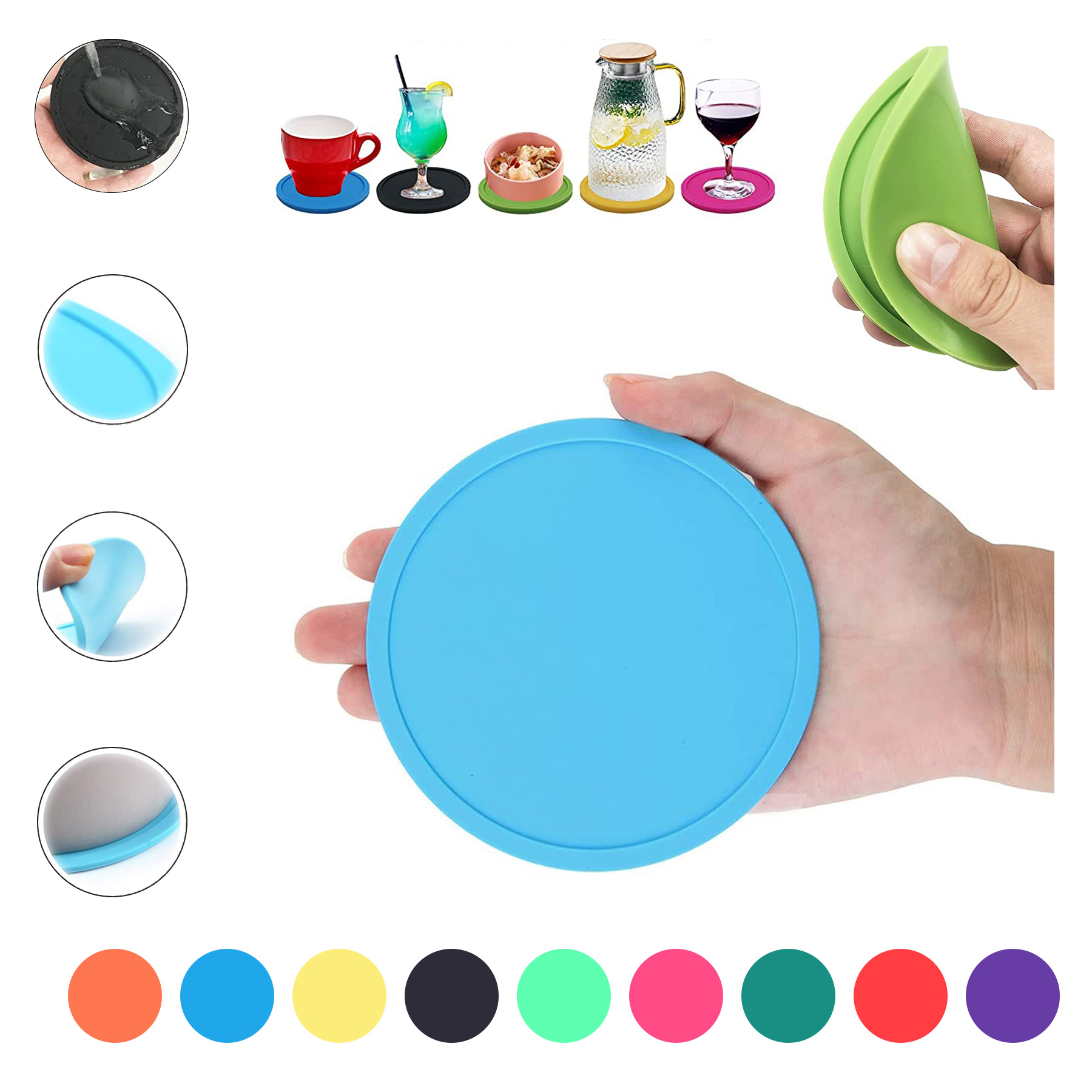 Colorful Silicone Heat Resistant Coasters 2