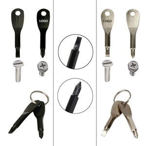 2 Pieces Mini Portable Screwdriver Keychain 13