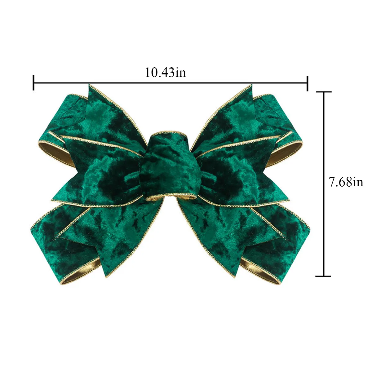 Velvet Burgundy Wreath Bows Decorative Ornaments 3