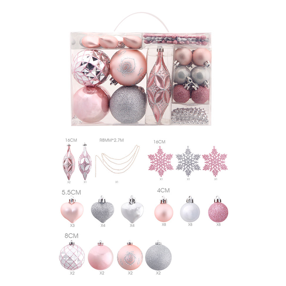 Christmas Tree 50pcs Snowflake Pendant Set 3