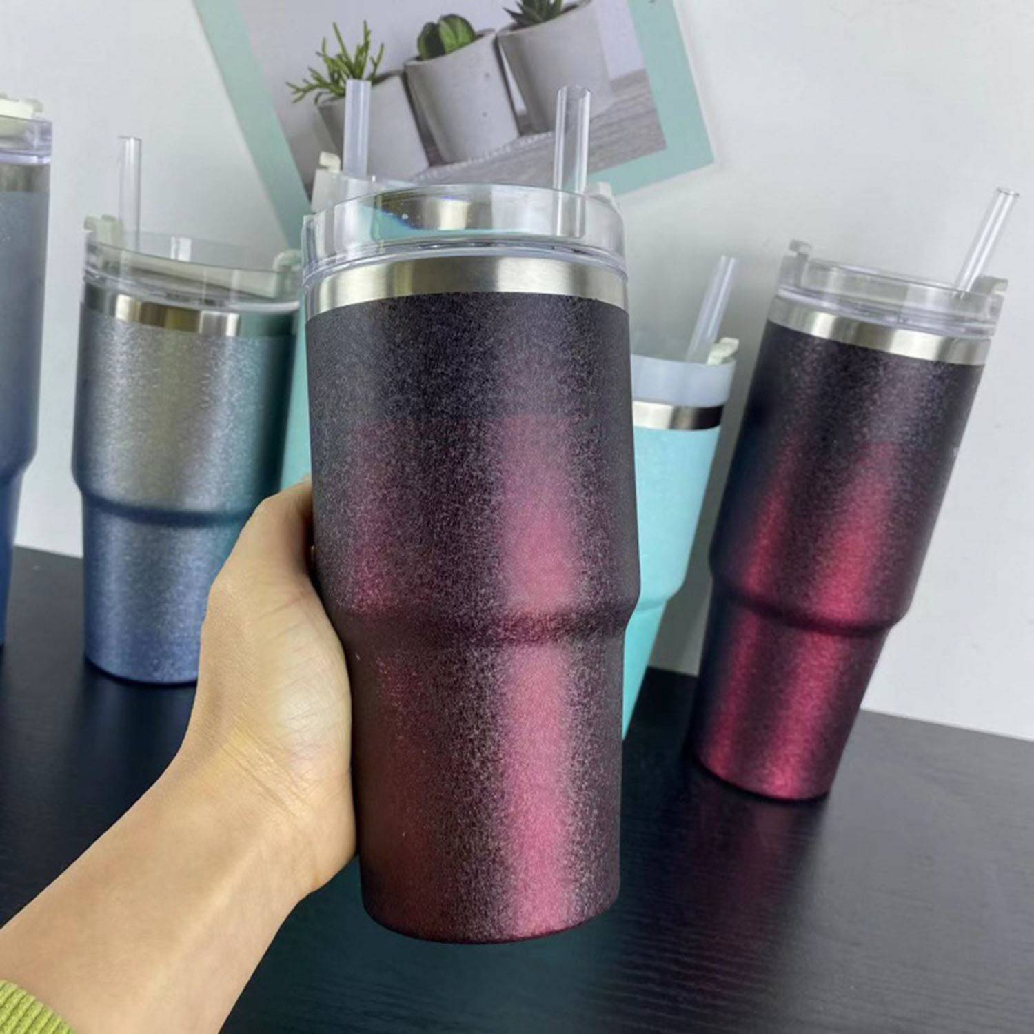 20OZ Stainless Steel Insulated Cup With Straw 9