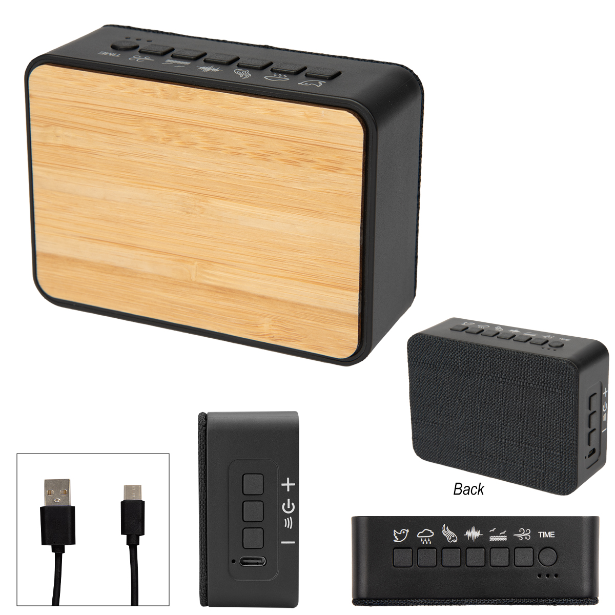 Sound Asleep Bamboo White Noise Machine & Speaker 2.0 2