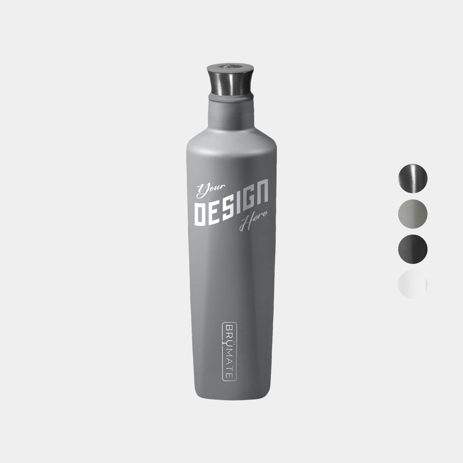 25 oz BruMate® Stainless Steel Insulated Fifth Liquor Canteen Bottle, custom water bottle with logo imprint 2
