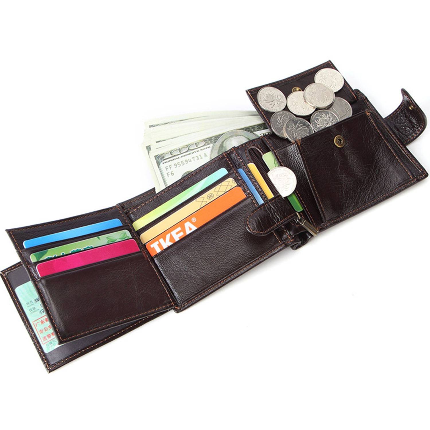 Genuine Leather men's wallet 5