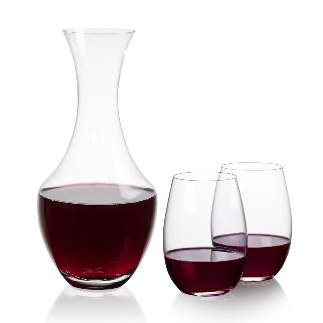 Oldham Carafe & Laurent Stemless Wine 2