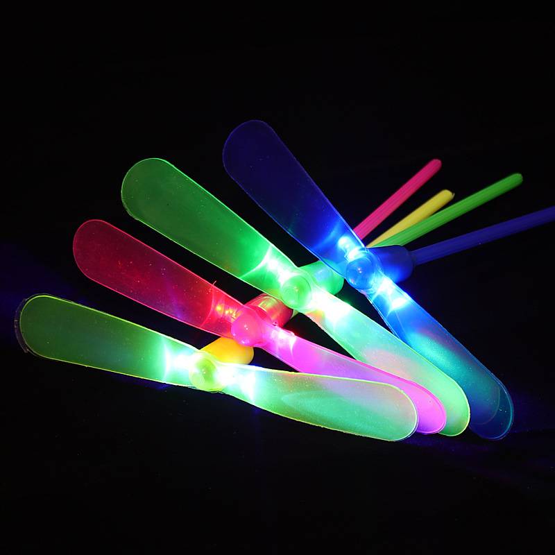 LED Spinning Bamboo Dragonfly Helicopter Toy 10