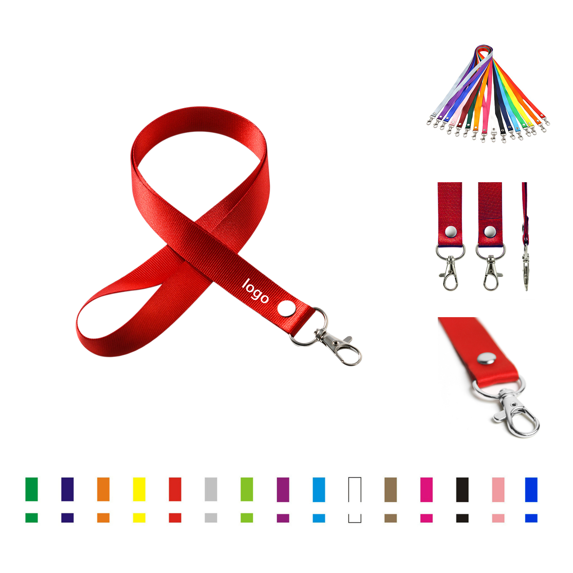 Polyester Work Permit Lanyard 1