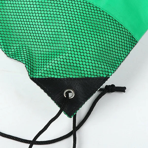 Cyclone Mesh Curve Polyester Drawstring Backpack -14x18 4