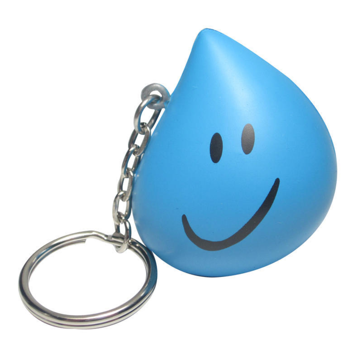 Water Drop Shaped Soft Stress Reliever Keychain 5