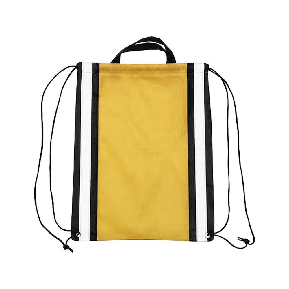 Vertical Reflective Drawstring Backpack Tote 21