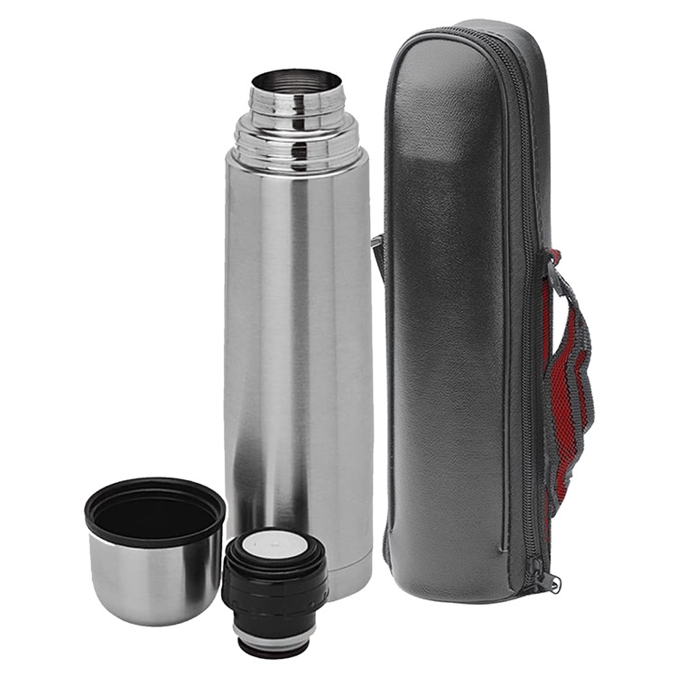Bullet Flask Silver 500ml, custom water bottle with logo imprint 3