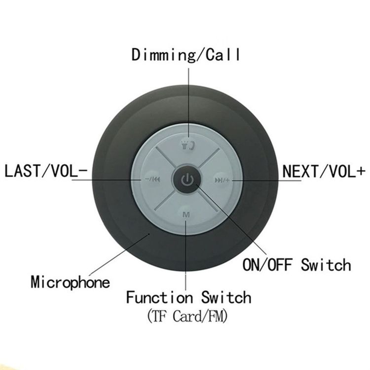 Waterproof Bluetooth Speaker With LED 2