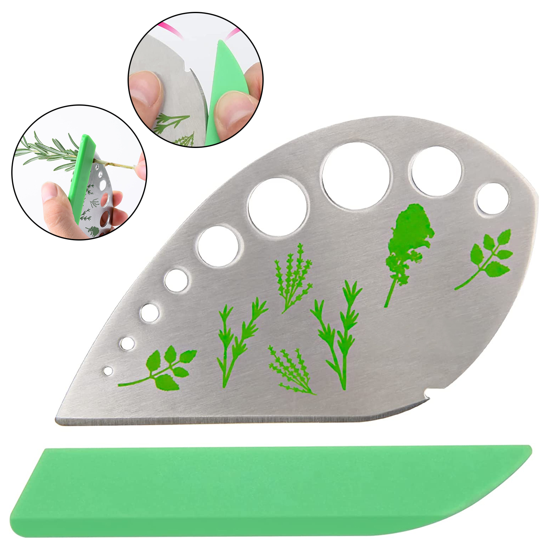Herb Tool Leaf Stripper 9 Holes 2