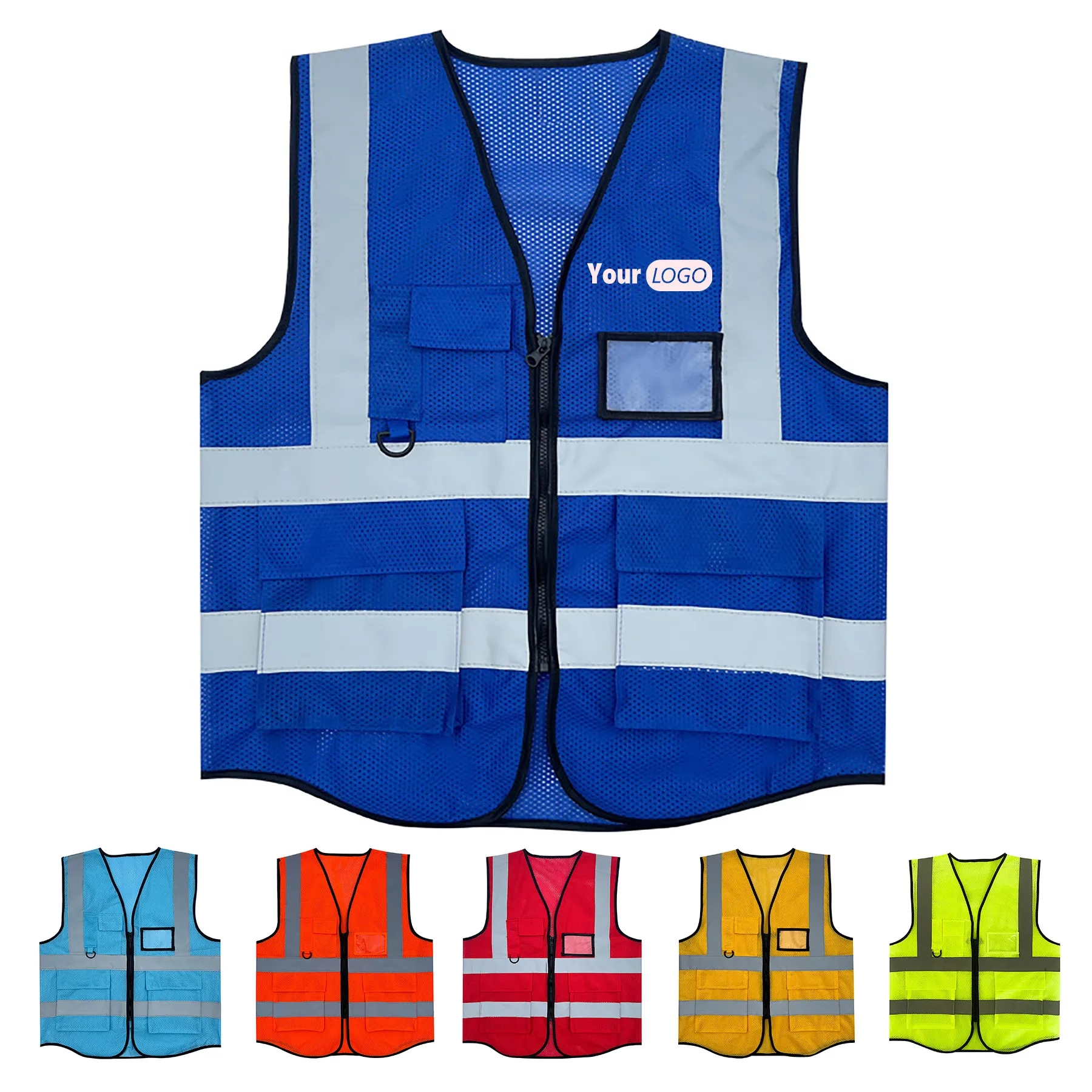 Spandex Construction Vest Reflective 1