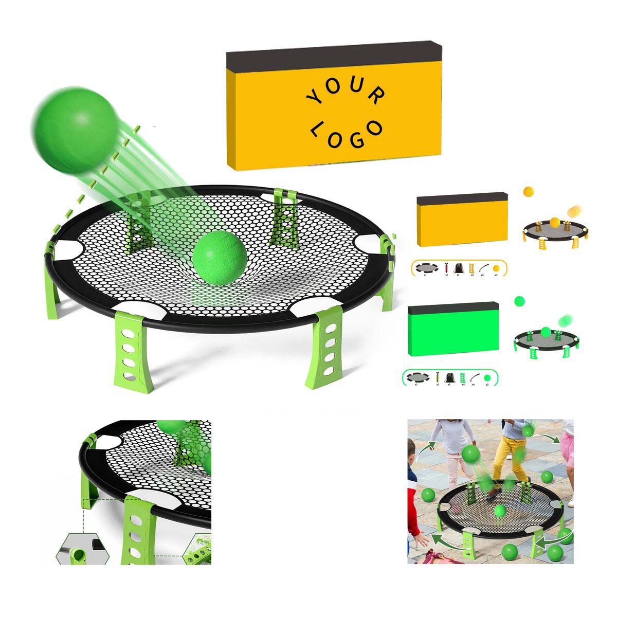 Plastic Toss and Catch Game with Net and Balls 3