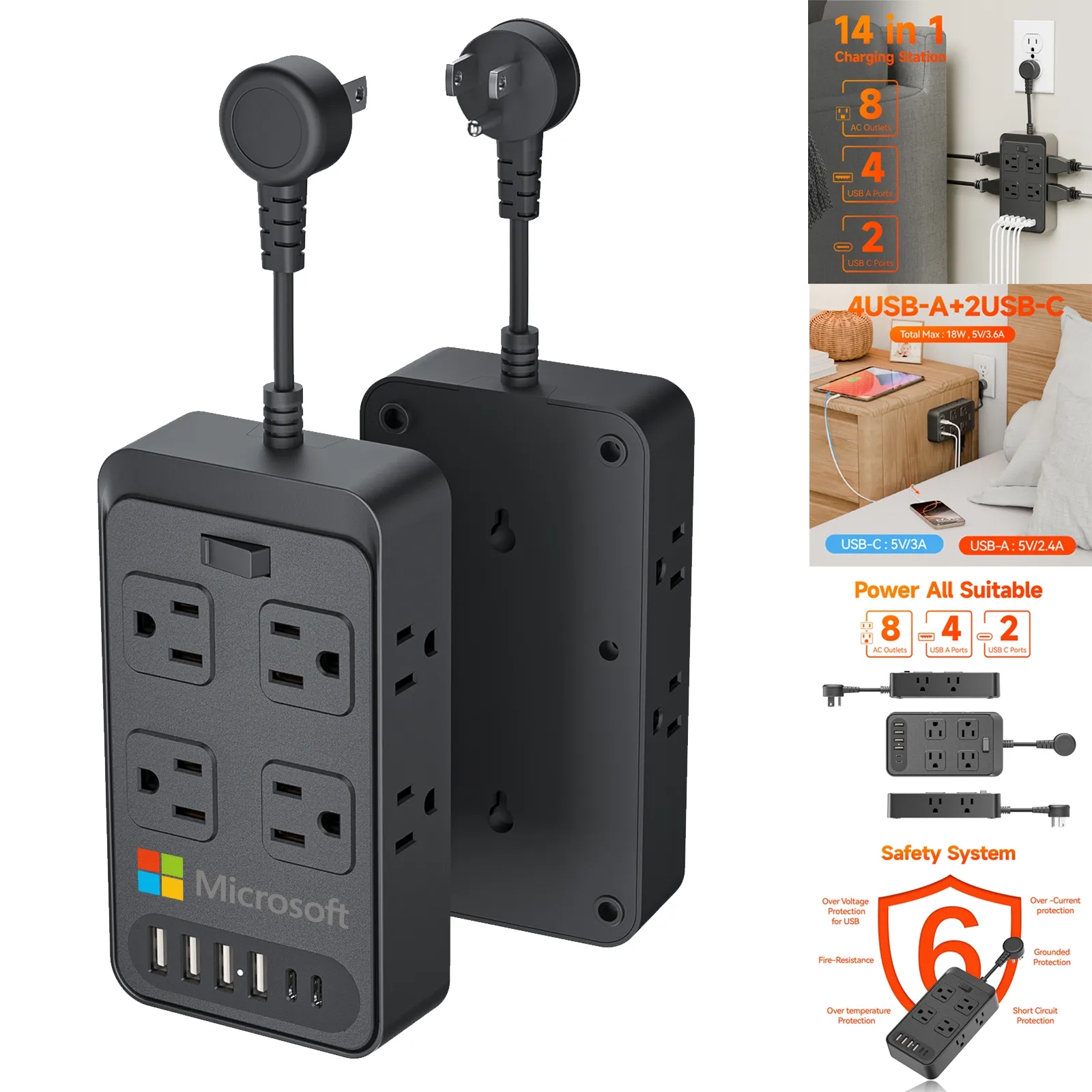 14 in 1 Wall Outlet Extender 6